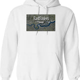Eastenders Hoodie - Retro Graphic Pullover Hoodie for Men & Women - White
