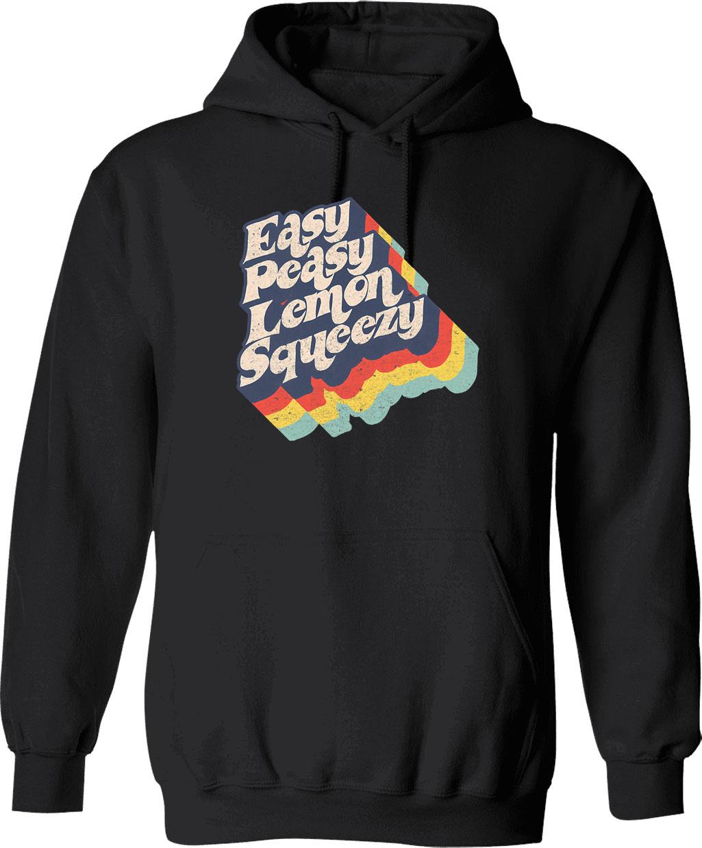 Easy Like Sunday Morning Hoodie - Retro Graphic Pullover Hoodie for Men & Women - Black