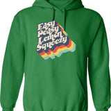 Easy Like Sunday Morning Hoodie - Retro Graphic Pullover Hoodie for Men & Women - Green