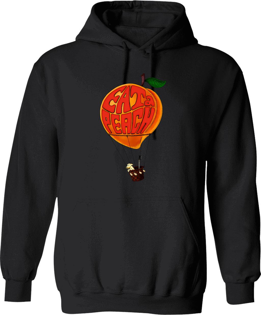 Easy Tiger Distressed Hoodie - Retro Graphic Pullover Hoodie for Men & Women - Black