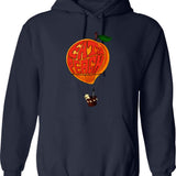 Easy Tiger Distressed Hoodie - Retro Graphic Pullover Hoodie for Men & Women - Navy