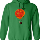 Easy Tiger Distressed Hoodie - Retro Graphic Pullover Hoodie for Men & Women - Green