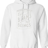 Eat A Peach And Skydog Hoodie - Retro Graphic Pullover Hoodie for Men & Women - White