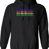 Eat My Mixtape Hoodie - Retro Graphic Pullover Hoodie for Men & Women - Black