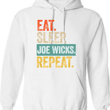 Eat Sleep Film Repeat Funny Film Quote Film Buff Movie Buff Gift Idea Hoodie - White