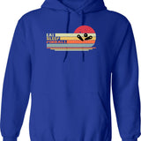 Eat Sleep Padel Repeat Funny Padel Tennis Hoodie - Blue