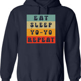 Eat Sleep Pinball Funny Pinball Hoodie - Sarcastic Humor Graphic Hoodie - Navy