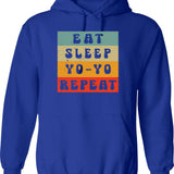 Eat Sleep Pinball Funny Pinball Hoodie - Sarcastic Humor Graphic Hoodie - Blue