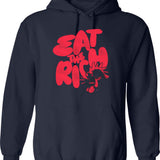 Eat Sleep Yo-yo Repeat Funny Vintage Retro Style Yoyo Fan Hoodie - Navy