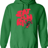 Eat Sleep Yo-yo Repeat Funny Vintage Retro Style Yoyo Fan Hoodie - Green