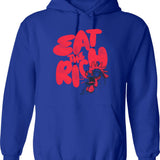 Eat Sleep Yo-yo Repeat Funny Vintage Retro Style Yoyo Fan Hoodie - Blue