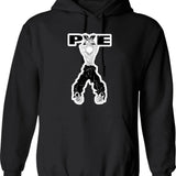 Eat Your Greens Hoodie - Retro Graphic Pullover Hoodie for Men & Women - Black