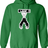 Eat Your Greens Hoodie - Retro Graphic Pullover Hoodie for Men & Women - Green