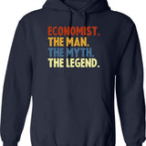 Ecco2k Pxe Logo Hoodie - Retro Graphic Pullover Hoodie for Men & Women - Navy