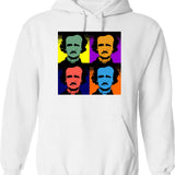 Eddie And The Werewolf Hoodie - Retro Graphic Pullover Hoodie for Men & Women - White