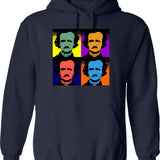 Eddie And The Werewolf Hoodie - Retro Graphic Pullover Hoodie for Men & Women - Navy