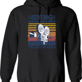 Edgar Allen Poe Pop Art Hoodie - Retro Graphic Pullover Hoodie for Men & Women - Black
