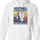 Edgar Allen Poe Pop Art Hoodie - Retro Graphic Pullover Hoodie for Men & Women - White