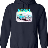 Eds Bar And Swill Vintage Hoodie - Retro Graphic Cosy Pullover - Navy