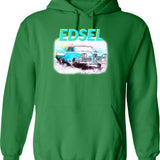 Eds Bar And Swill Vintage Hoodie - Retro Graphic Cosy Pullover - Green