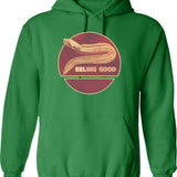 Edwardian Gentleman Fox Hoodie - Retro Graphic Pullover Hoodie for Men & Women - Green