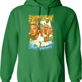 Eemjjnem0011 Hoodie - Retro Graphic Pullover Hoodie for Men & Women - Green