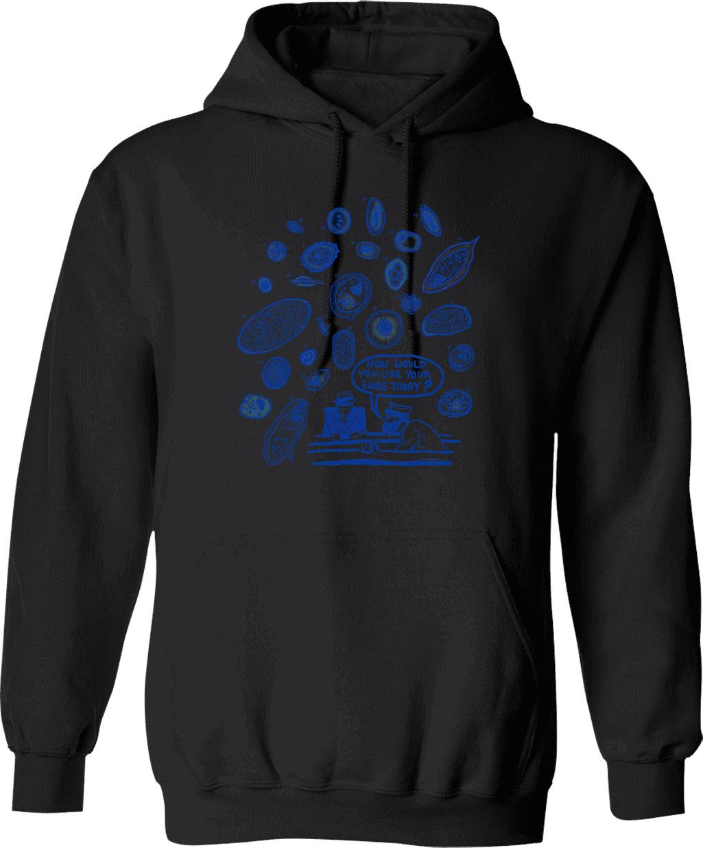 Eemjjnnem0018 Hoodie - Retro Graphic Pullover Hoodie for Men & Women - Black
