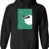 El Chupacabra Hoodie - Retro Graphic Pullover Hoodie for Men & Women - Black