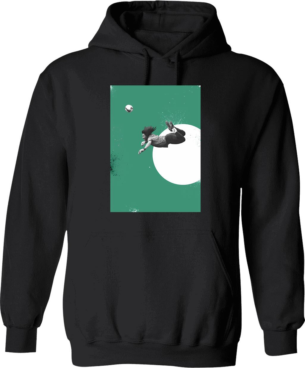 El Chupacabra Hoodie - Retro Graphic Pullover Hoodie for Men & Women - Black