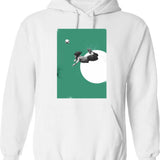 El Chupacabra Hoodie - Retro Graphic Pullover Hoodie for Men & Women - White