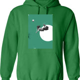 El Chupacabra Hoodie - Retro Graphic Pullover Hoodie for Men & Women - Green