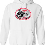 Elbows Up Canada Est. 1867 Vintage Canadian Maple Leaf Design Hoodie - White