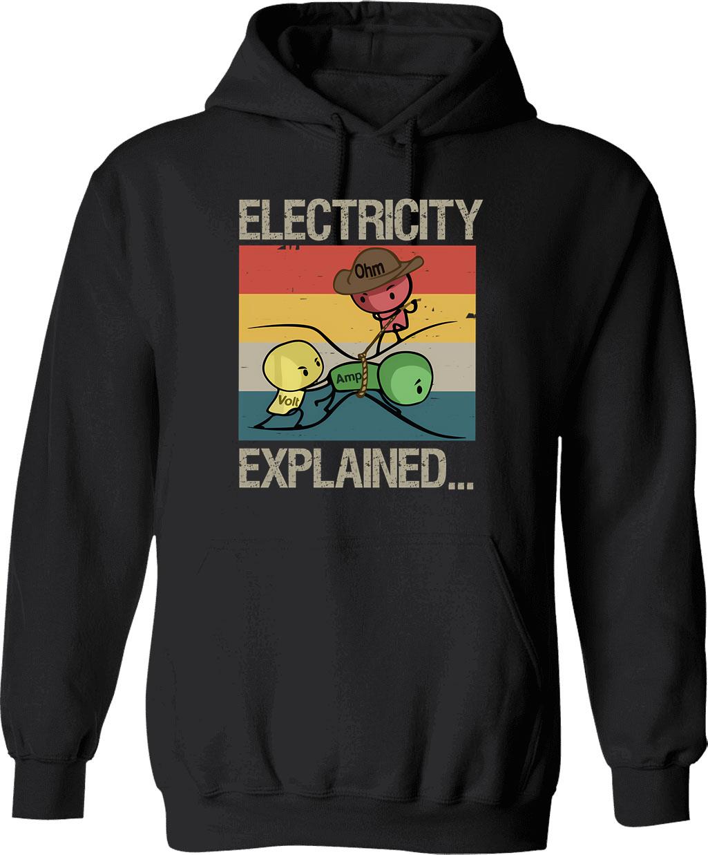 Electrical Engineer Gift Funny Engineering Sarcasm Hoodie - Black