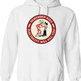 Electricity Explained... Vintage Retro Hoodie - Retro Graphic Cosy Pullover - White