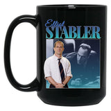 Elliot Stabler 90S Inspired Vintage Homage Black Coffee Mug, Gift Coffee Mug - Black
