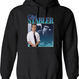 Elliot Stabler 90S Inspired Vintage Homage Graphic Pullover Hoodie - Black