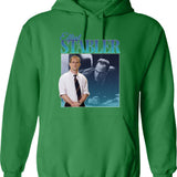 Elliot Stabler 90S Inspired Vintage Homage Graphic Pullover Hoodie - Green