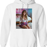 Emma Watson (2) Graphic Pullover Hoodie - White