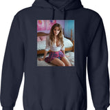 Emma Watson (2) Graphic Pullover Hoodie - Navy