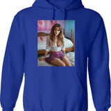 Emma Watson (2) Graphic Pullover Hoodie - Blue
