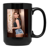 Emma Watson (3) Black Coffee Mug, Gift Coffee Mug