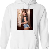 Emma Watson (3) Graphic Pullover Hoodie - White