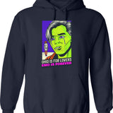 Emjnem001 Hoodie - Retro Graphic Pullover Hoodie for Men & Women - Navy