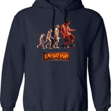 Encino Man Graphic Pullover Hoodie - Navy