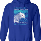 End The Fed Vintage Hoodie - Retro Graphic Cosy Pullover - Blue