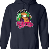 Enjoy Slurm Graphic Pullover Hoodie - Navy