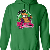 Enjoy Slurm Graphic Pullover Hoodie - Green