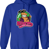 Enjoy Slurm Graphic Pullover Hoodie - Blue