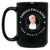 Enrico Palazzo 1988 World Tour Black Coffee Mug, Gift Coffee Mug - Black