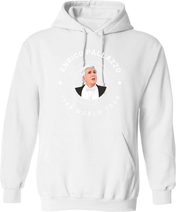 Enrico Palazzo 1988 World Tour Graphic Pullover Hoodie - White